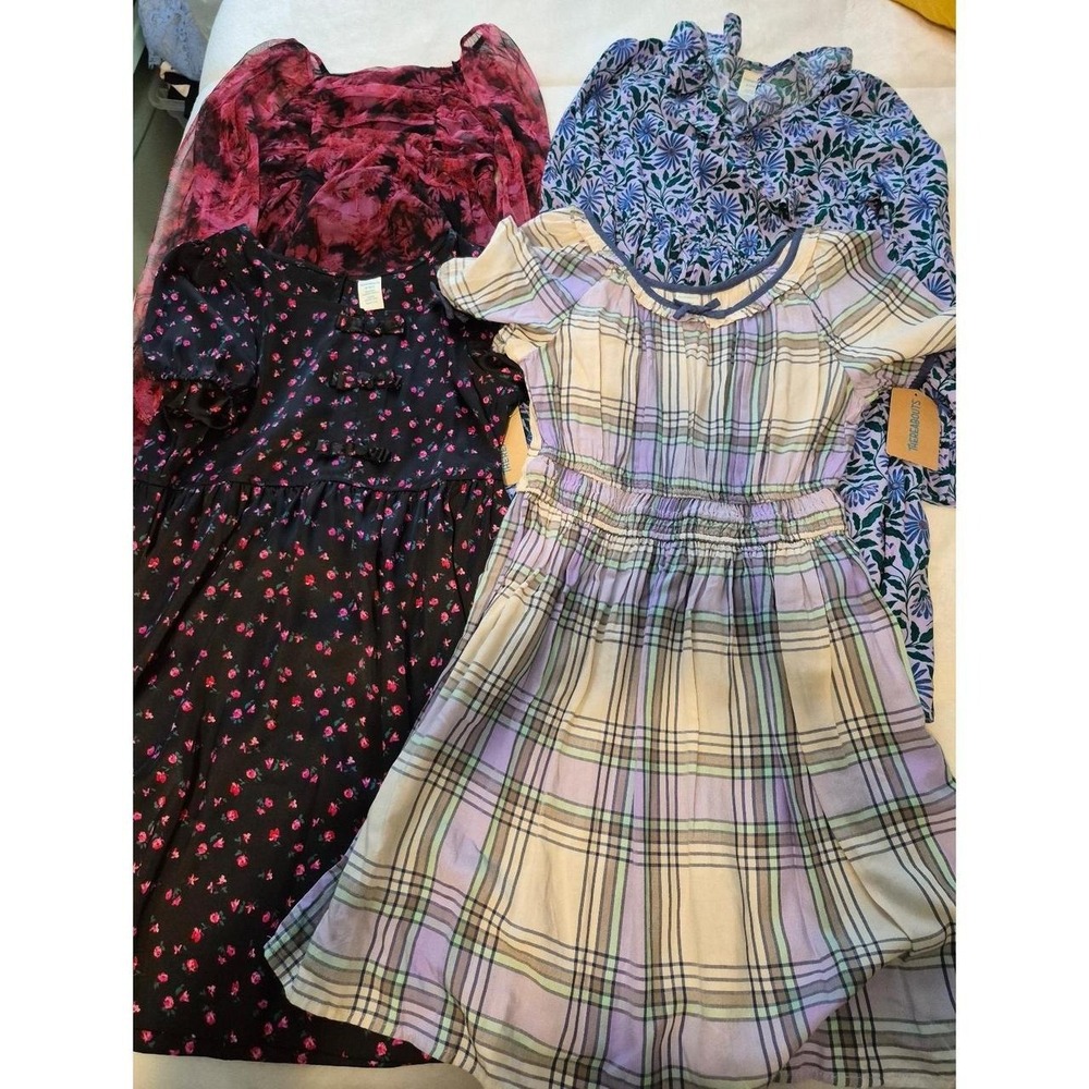 Set of 4 girls dresses size M 10/12